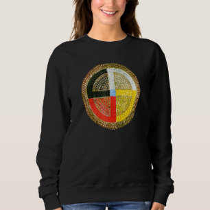 Native American Culture - Medicine Wheel Mandala 3 Sweatshirt