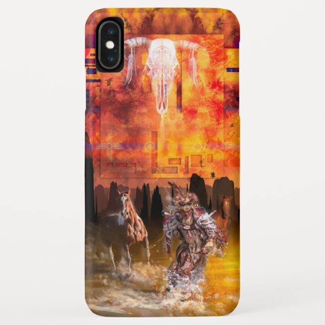 Native American Dancer ROLLING THUNDER Case-Mate iPhone Case (Back)