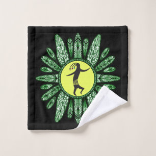 Native American Dancing Kokopelli Bath Towel Set