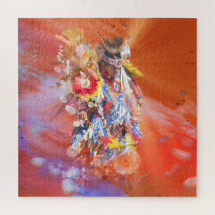 Native American DANCING WOLVES Jigsaw Puzzle