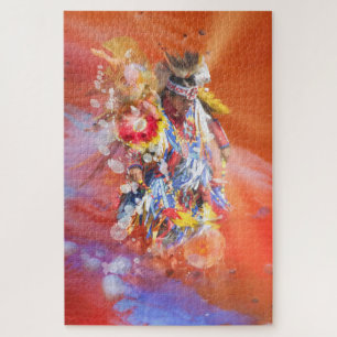 Native American DANCING WOLVES Jigsaw Puzzle
