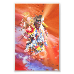 Native American DANCING  WOLVES Photo Print