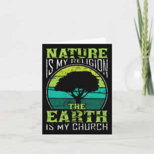Native American Day Nature Is My Religion Earth Is Card