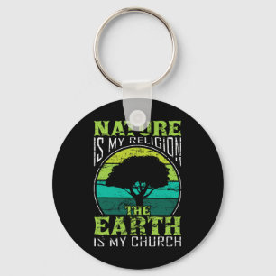Native American Day Nature Is My Religion Earth Is Key Ring