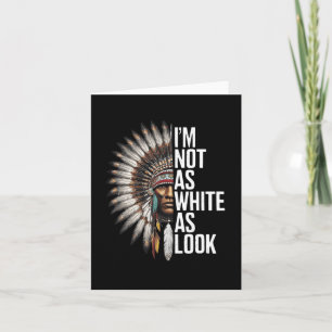 Native American Day The Black Man Sticker Card