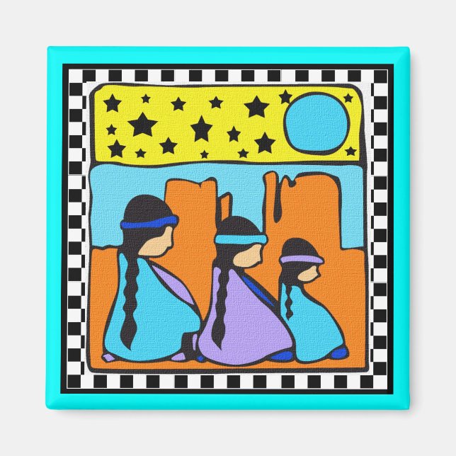 NATIVE AMERICAN DESIGN MAGNET (Front)