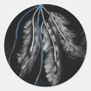 Native American Designs Classic Round Sticker