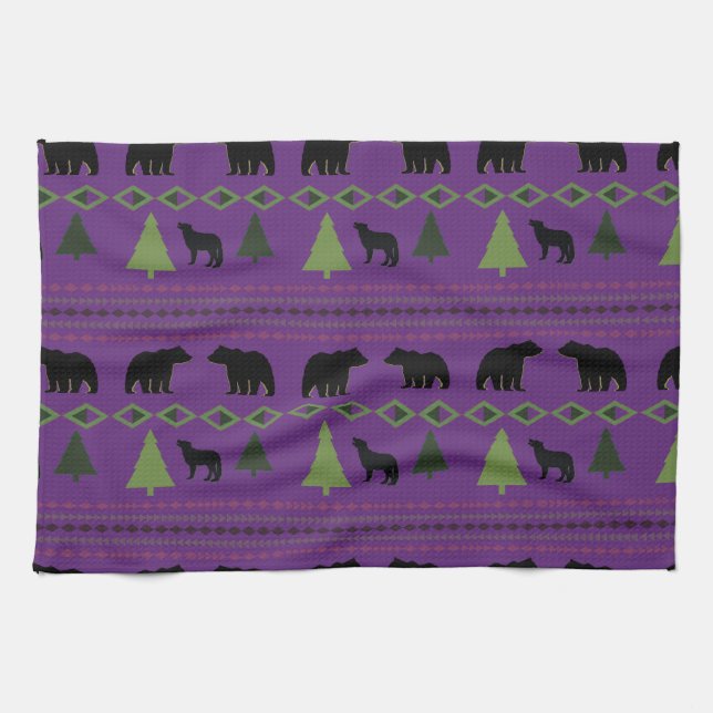 Native American Designs Tea Towel (Horizontal)