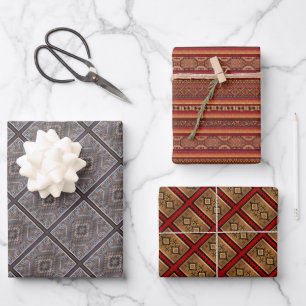 Native American Designs Wrapping Paper Sheet