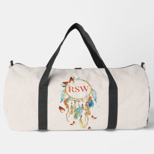 Native American Dream catcher Monogrammed Duffel Duffle Bag