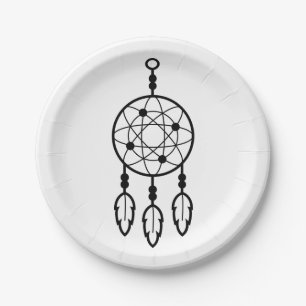 Native American Dream Catcher Wedding Boho Paper Plate