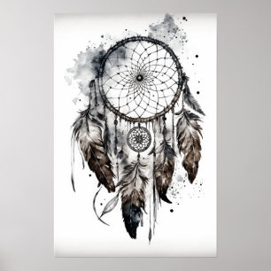 Native American Dreamcatcher Art Print Poster