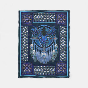 Native American Dreamcatcher Fleece Blanket
