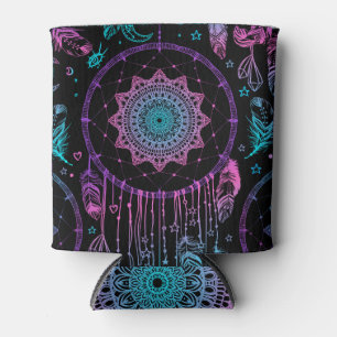 Native American Dreamcatcher Moon Pattern Can Cooler