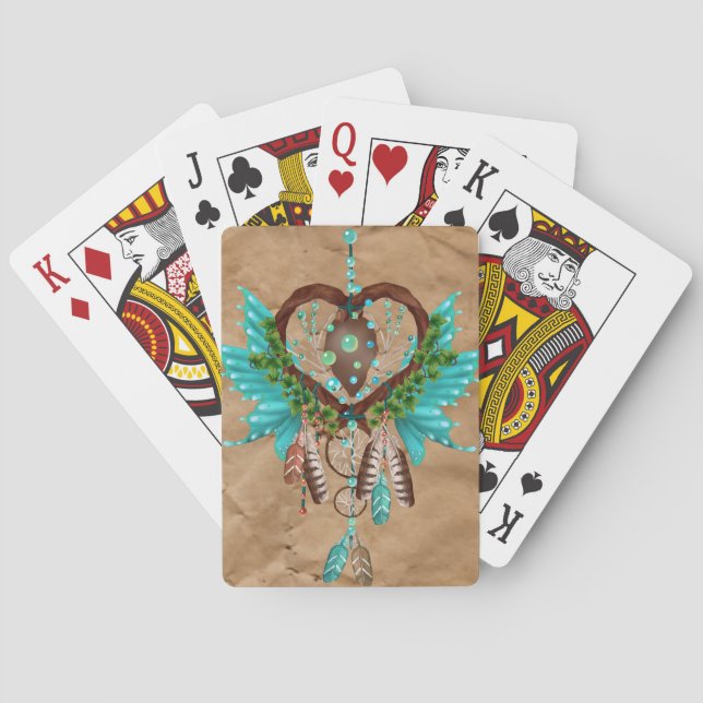 Native American Dreamcatcher Playing Cards (Back)