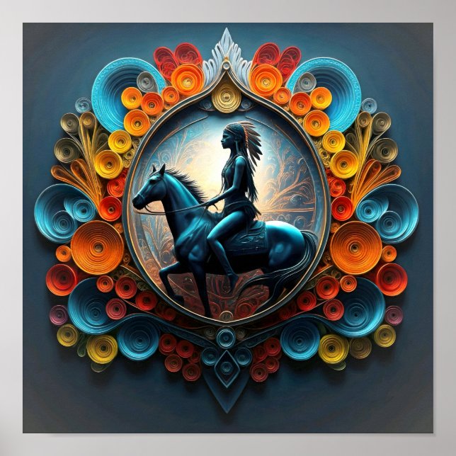 "Native American Dreamscape" Poster (Front)