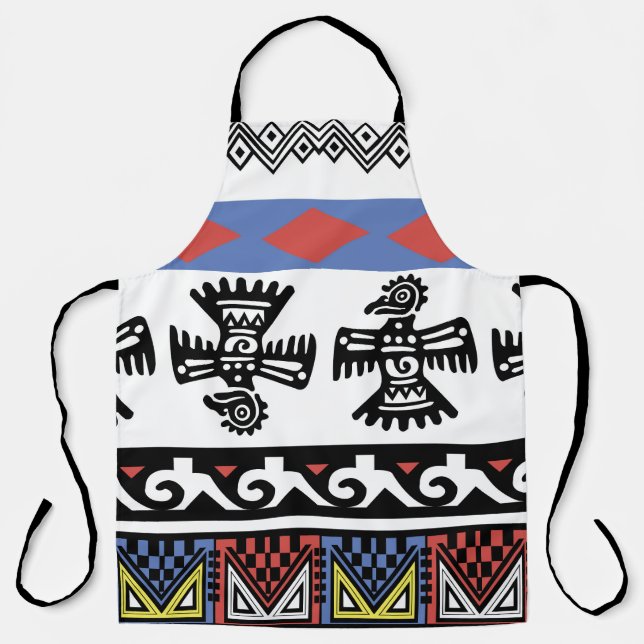 Native American Ethnic Illustration Apron (Front)