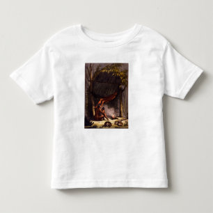 Native American Family under a Leaf Shelter (colou Toddler T-Shirt