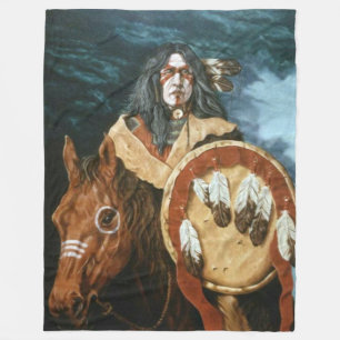 NATIVE AMERICAN  Fleece Blankets