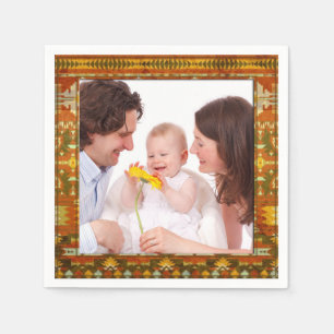 Native American Frame II + your photos & ideas Napkin