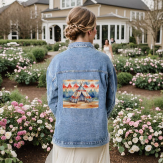 Native American \ Gad Tee Pee Denim Jacket