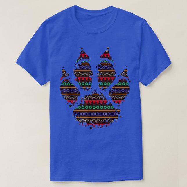 Native American Ghost Bear Paw Tribal Art Cubs Tri T-Shirt (Design Front)
