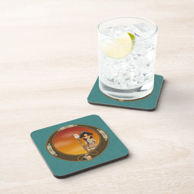 Native American Girl Coaster (Right Side)