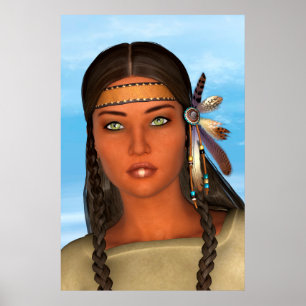 Native American Girl Poster