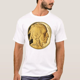 Native American Gold Bullion Coin Mens T-Shirt