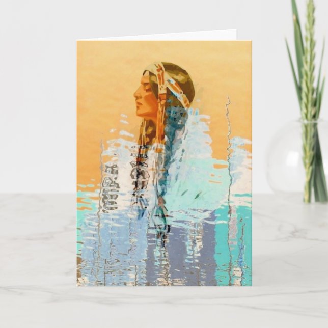 Native American Greeting Card Harrison Fisher (Front)