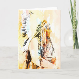 Native American Greeting Cards of Sitting Bull