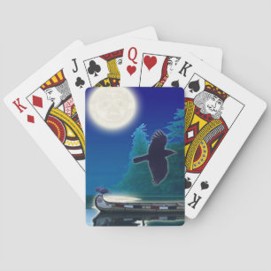 Native American Haida Canoe & Crow  Card Deck