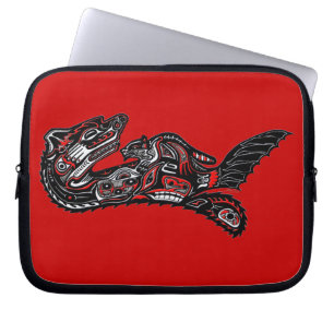 Native American Haida Otter Art Laptop Sleeve