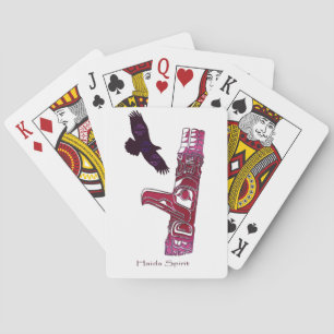 Native American Haida Totem Pole Card Deck