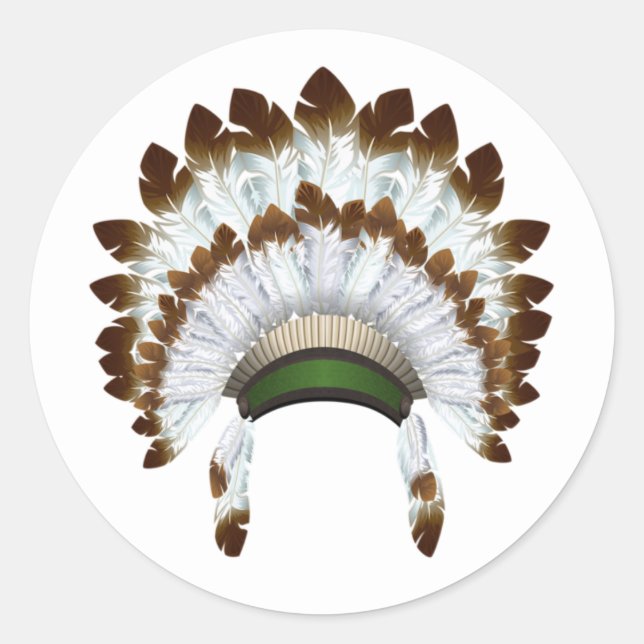 Native American Headdress Stickers (Front)