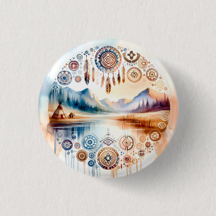 Native American Heritage Month 3 Cm Round Badge