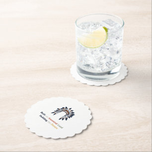 Native American Heritage Month Ancestral Land  Paper Coaster