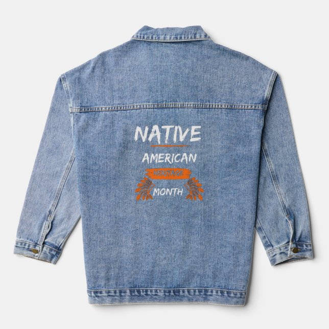 Native American heritage month Denim Jacket (Back)