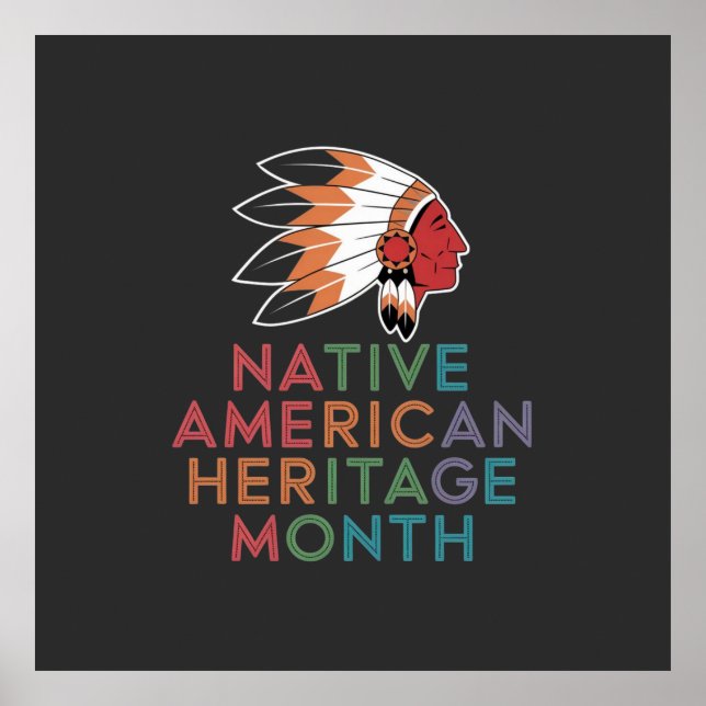 Native American Heritage Month Honouring Culture Poster (Front)