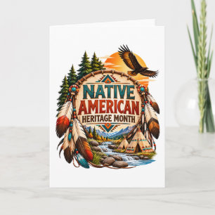 Native American Heritage Month Nature Design Card