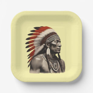 Native American Heritage Paper Plate