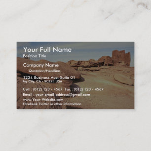 Native American home, Nevada, U.S.A. Business Card