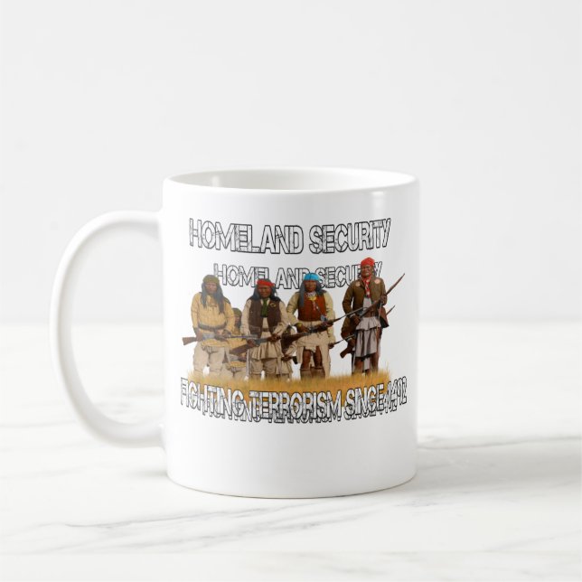 Native American Homeland Security Coffee mug (Left)