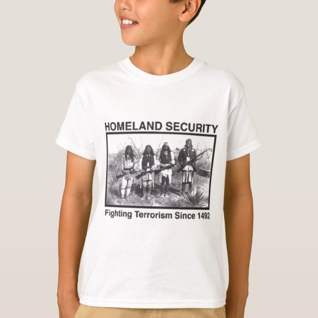 Native American Homeland Security T-shirts (Front)