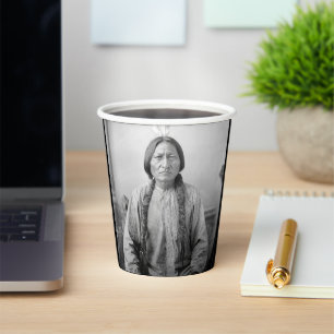Native American Icon: Lakota Leader Sitting Bull   Paper Cups