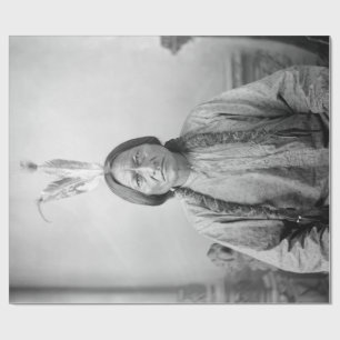 Native American Icon: Lakota Leader Sitting Bull   Wrapping Paper