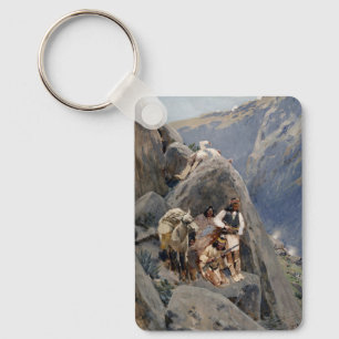 Native American Icons: Apache Warriors, US Cavalry Key Ring