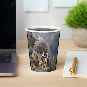 Native American Icons: Apache Warriors, US Cavalry Paper Cups