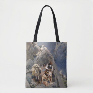 Native American Icons: Apache Warriors, US Cavalry Tote Bag