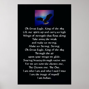 Native American Indian Anthem Poster